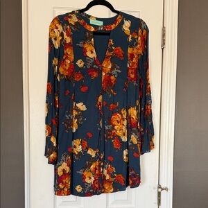 Filly Flare Floral Long Sleeve Dress